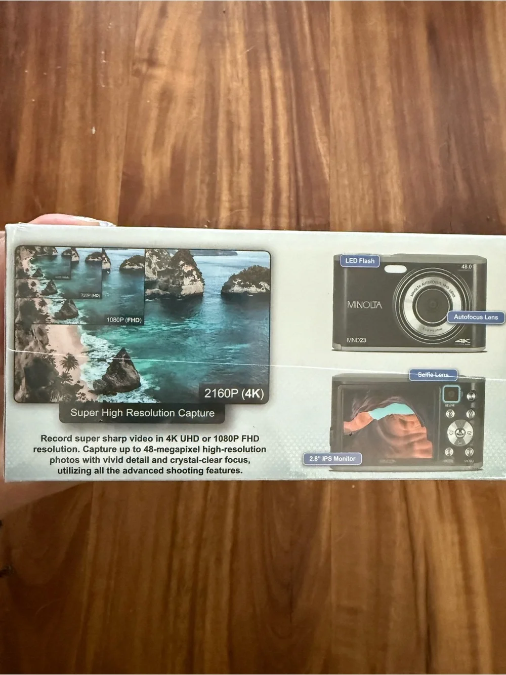 Minolta MND23 48MP Digital Camera — Black